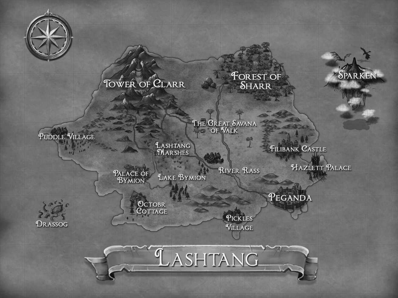 Map of Lashtang