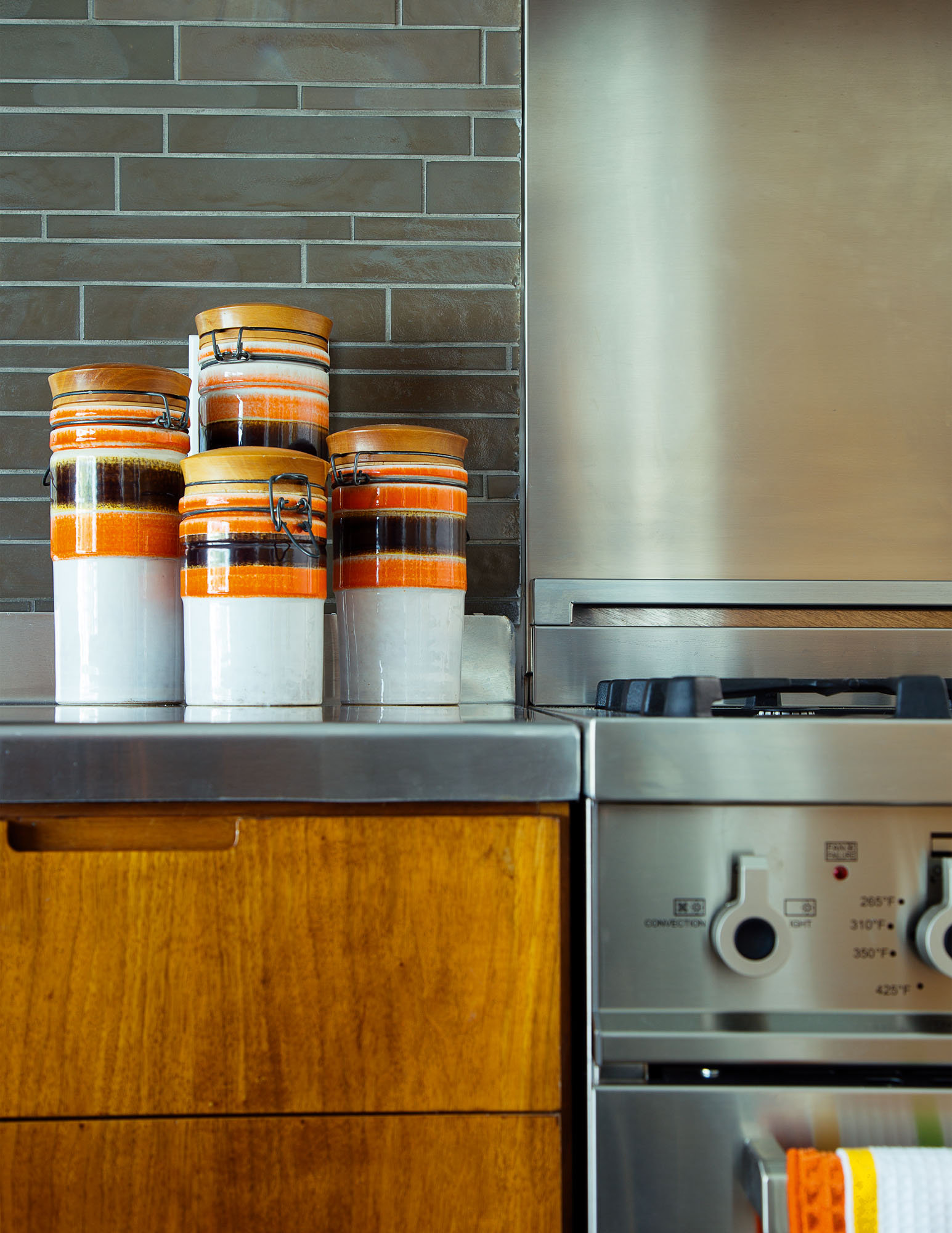 Photo of vintage canisters.