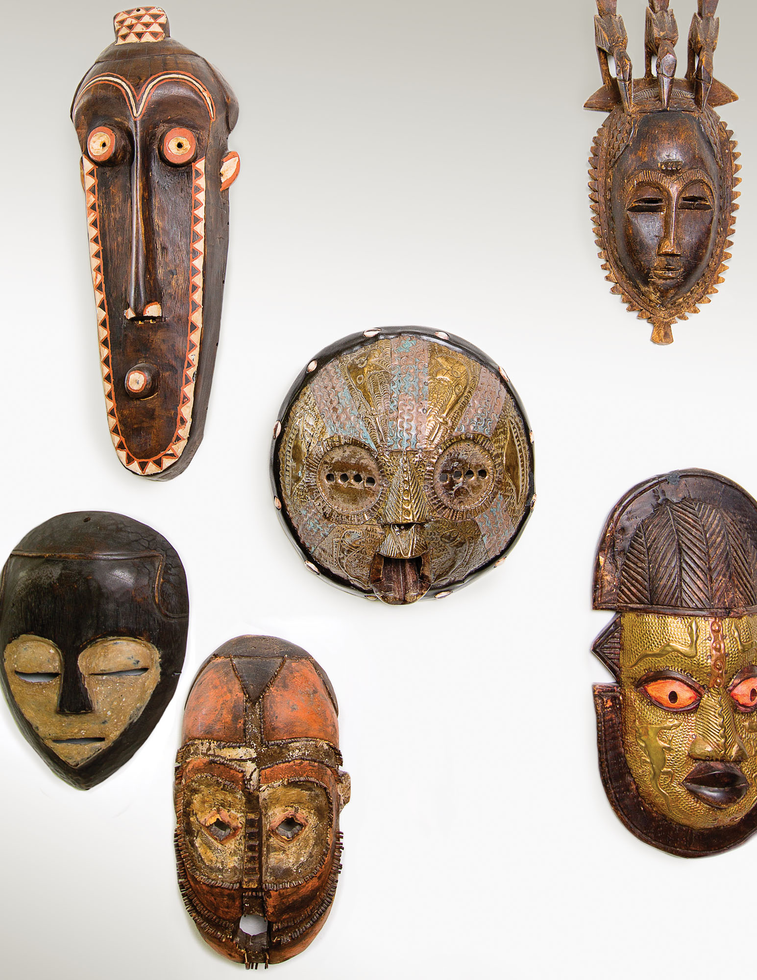 Photo of African masks.