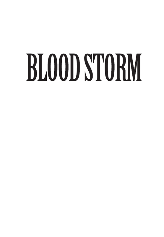 Half Title of Blood Storm