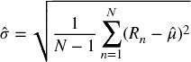 numbered Display Equation