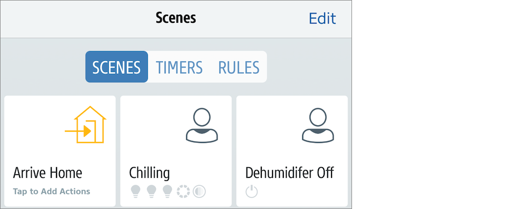 Figure 32: In the Scenes screen, make sure you’re in the Scenes tab.