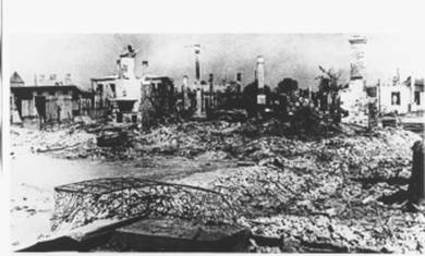 Baranovich in ruins after WWII