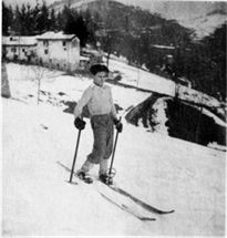 Skiing in Selvino, Italy