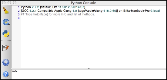 Exploring the Python Console