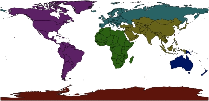 Using different symbols for different features within a map