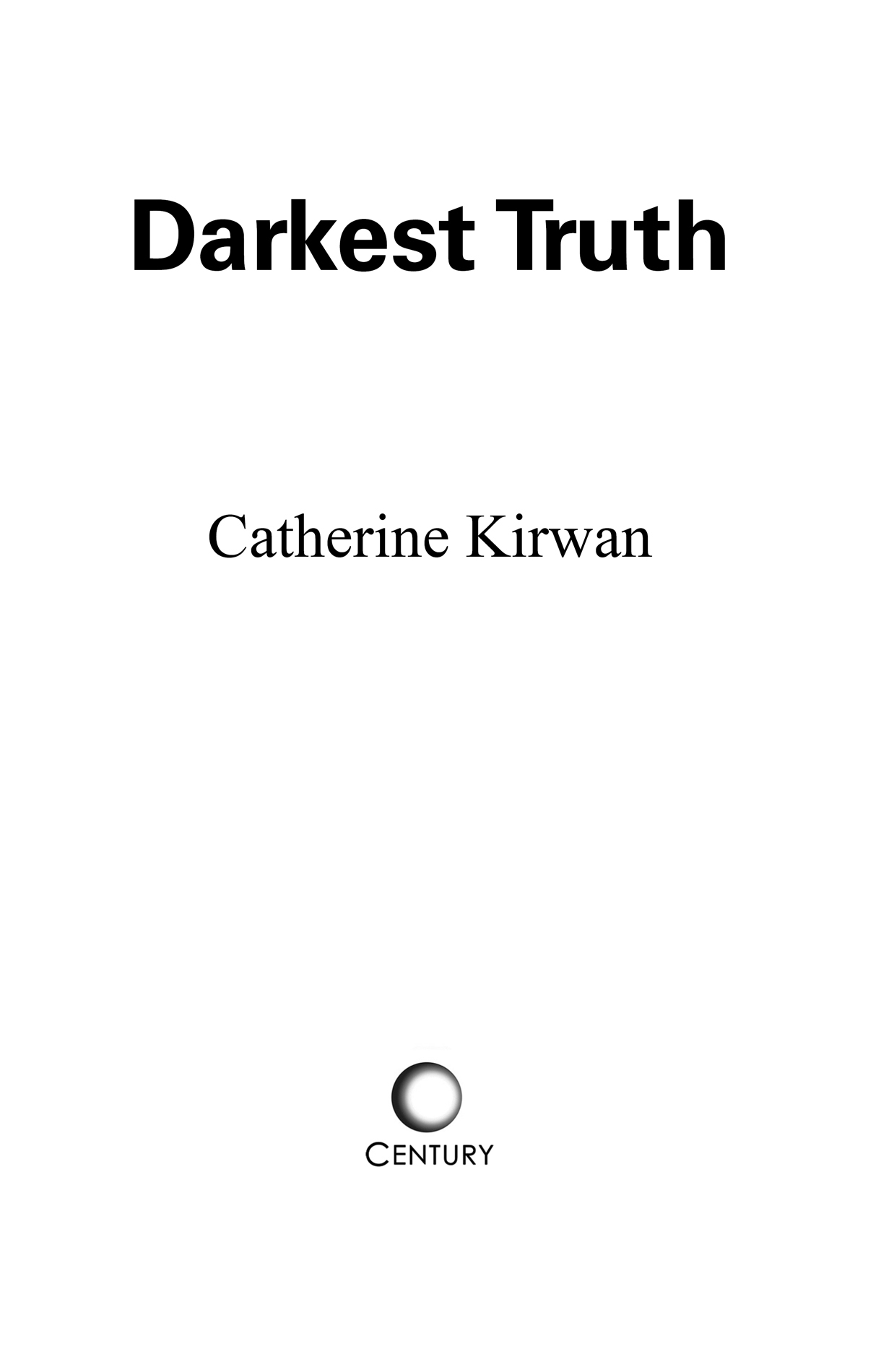 Title page for Darkest Truth