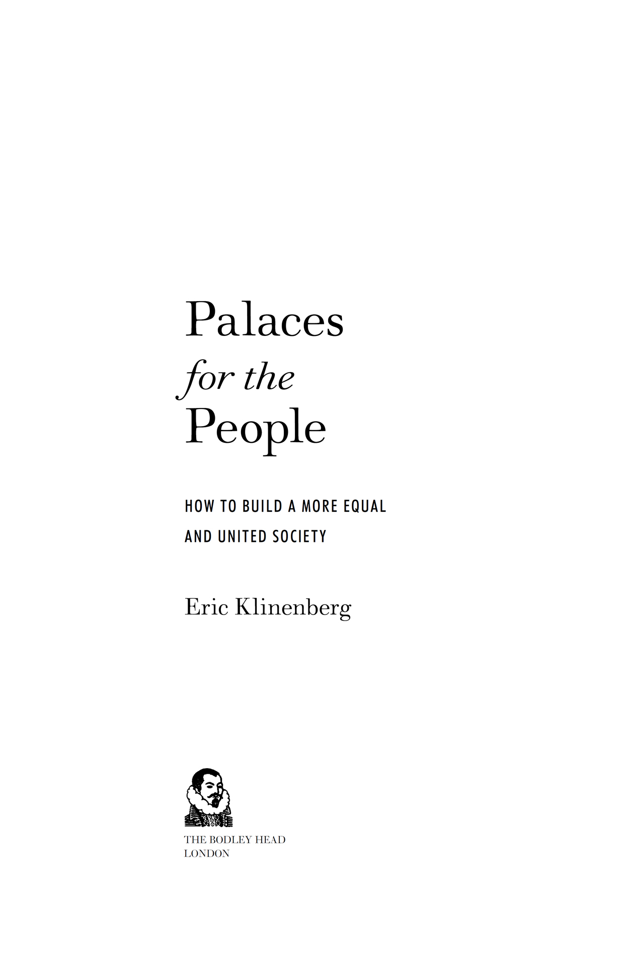 Title page for Palaces for the People