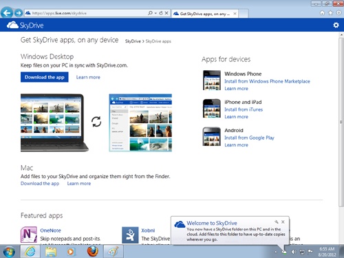 You can access your local SkyDrive folder by right-clicking the SkyDrive icon in the notification tray.