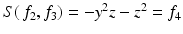 
$$S(\,f_{2},f_{3}) = -y^{2}z - z^{2} = f_{4}$$
