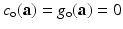 
$$c_{\mathrm{o}}(\mathbf{a}) = g_{\mathrm{o}}(\mathbf{a}) = 0$$
