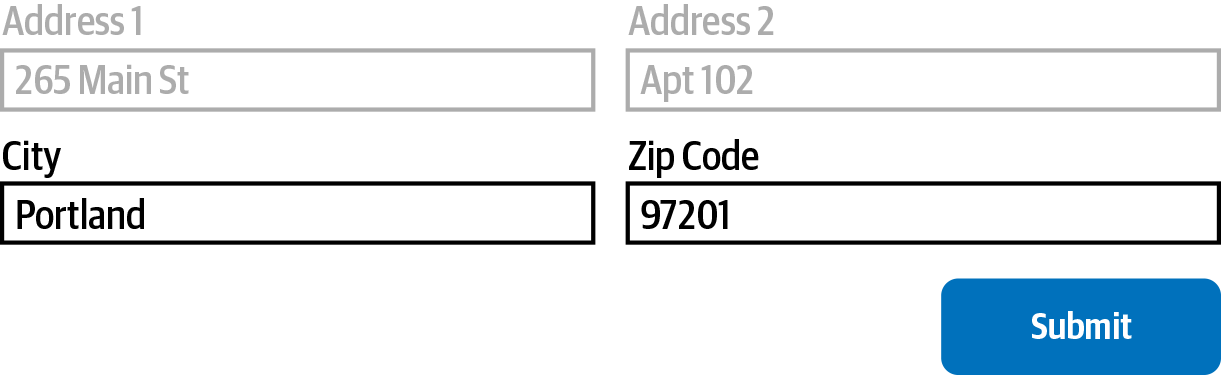 Form submission buttons are placed in close proximity to the last form input