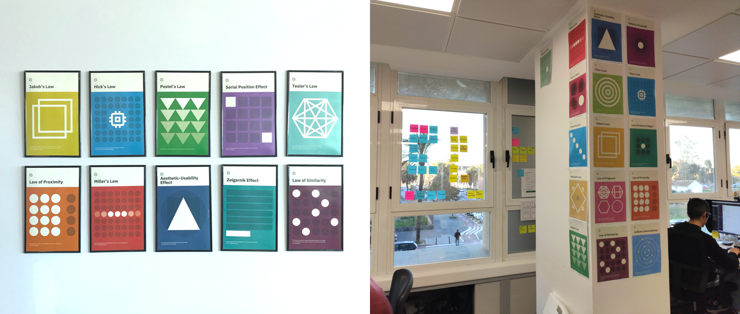 Laws of UX posters helping to build awareness (credit: Xtian Miller, Vectorform, and Virginia Virduzzo, Rankia)