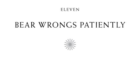 Eleven Bear Wrongs Patiently ✺