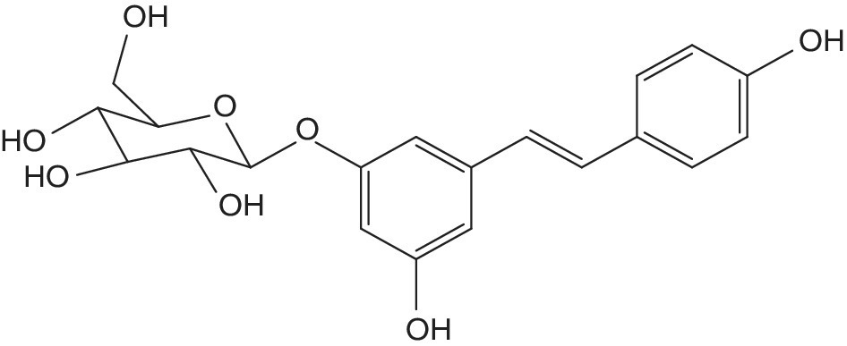 Chemical structure of polydatin.