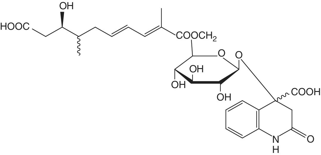 Chemical structure of glansreginin A.