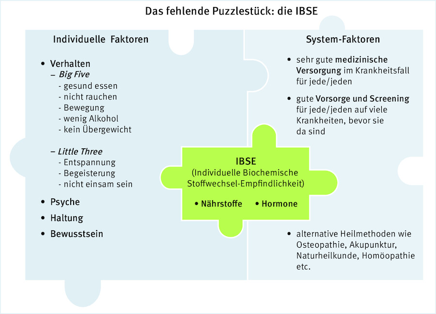 Faktoren, die wir bisher für unsere Gesundheit nutzen, können durch die Herstellung einer robusten IBSE ergänzt werden.