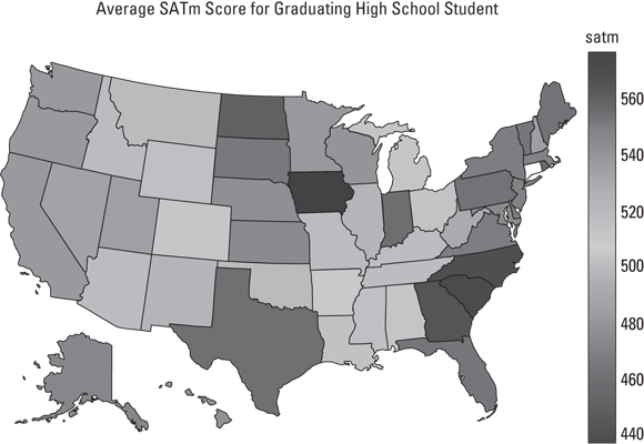 Schematic illustration of a Cloropleth map.