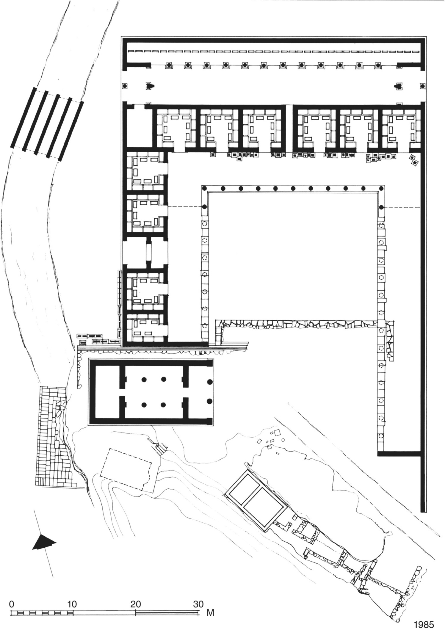 Sketch plan of the sanctuary of Themis and Nemesis in Rhamnous.