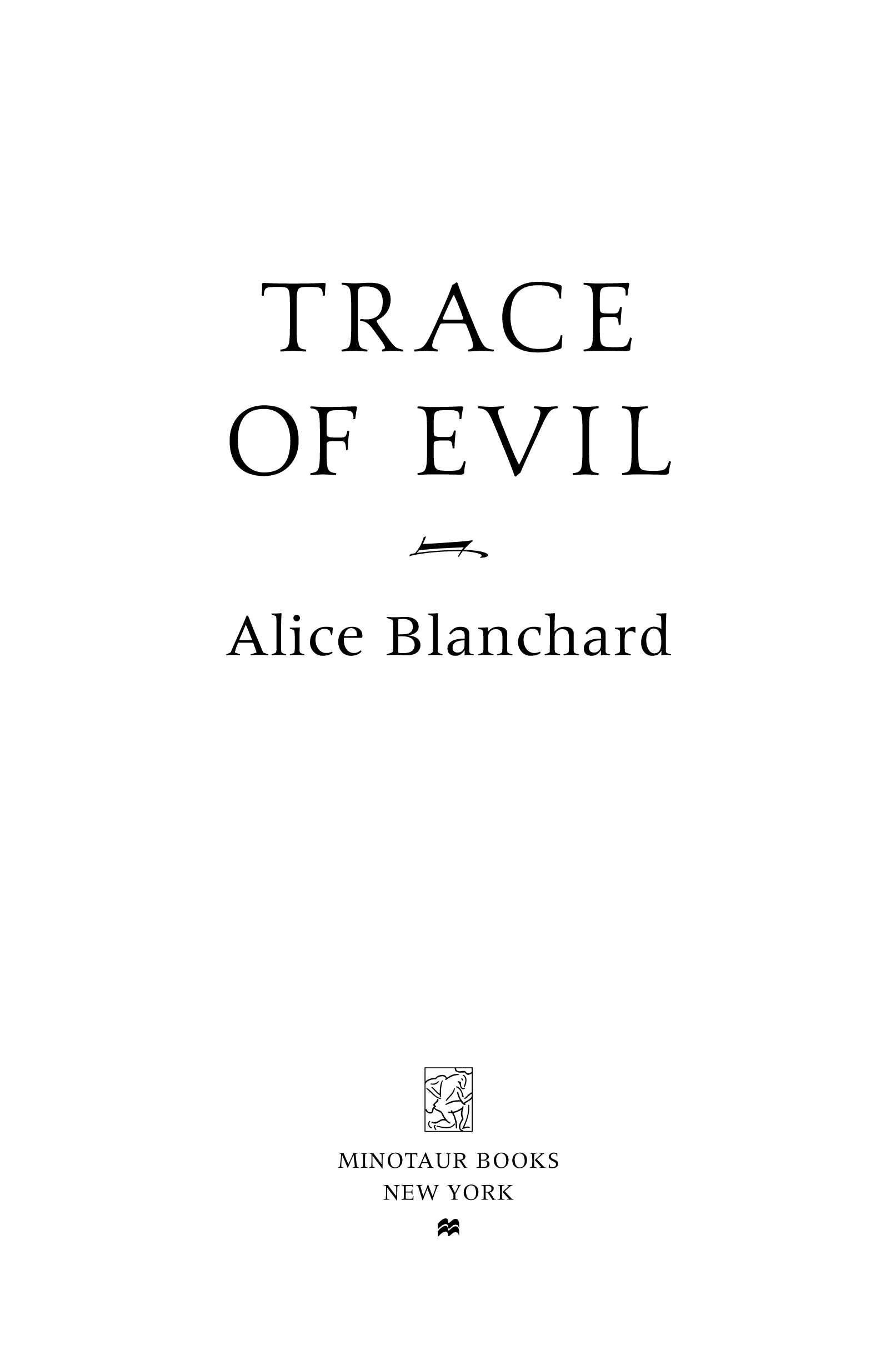 Trace of Evil by Alice Blanchard