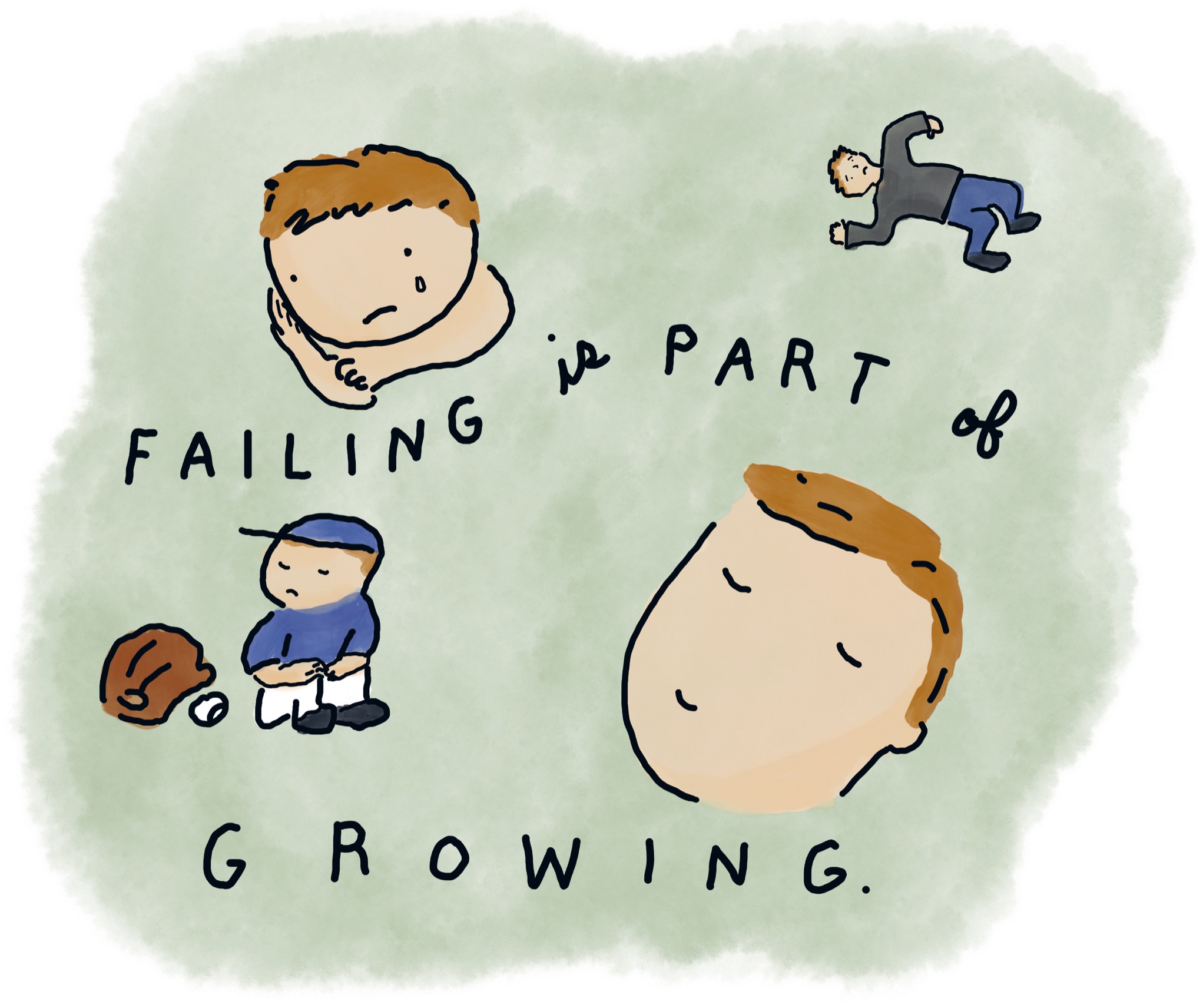 Falling is part of growing