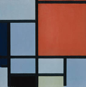 Painting of Piet Mondrian's, Composition, 1921