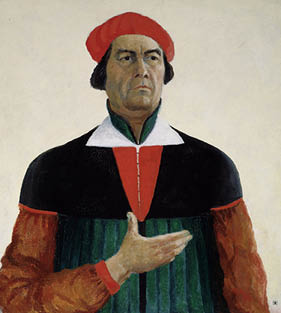 Painting of Kazimir Malevich's, The Artist (Self-Portrait), 1933