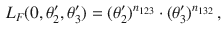 $$\begin{aligned} L_F (0,\theta _2', \theta _3')=(\theta _2')^{n_{123}}\cdot (\theta _3')^{n_{132}} \, , \end{aligned}$$