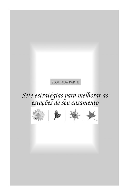 Segundaparte: sete estratégias para melhorar as estações de seu casamento