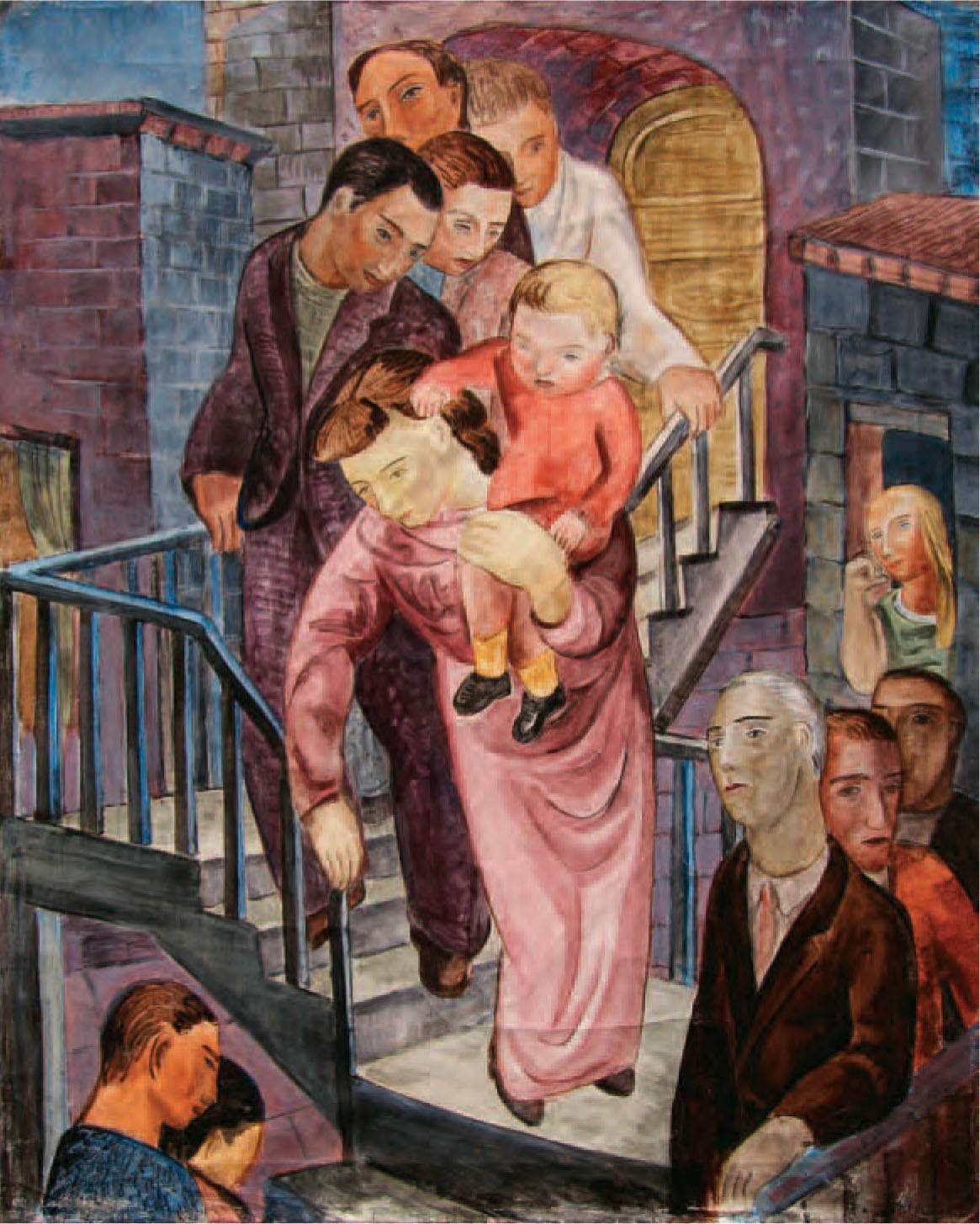 Fig. 110. Exodus (The Staircase), 1935 Oil on canvas, 31 × 25 in. (78.7 × 63.5 cm.) Collection of Helen Park Bigelow