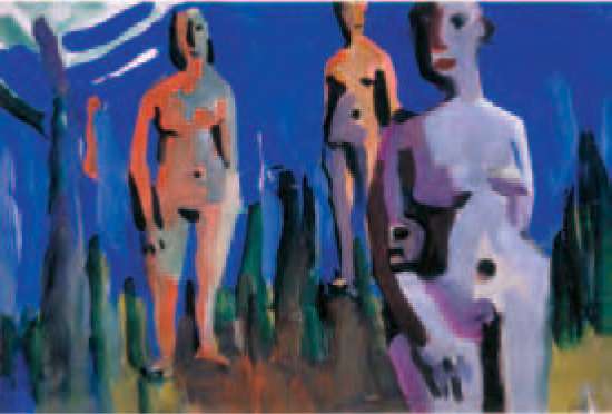 Three Women Standing, 1960 (fig. 92)