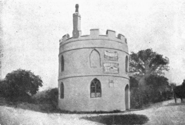 TURNPIKE GATE HOUSE ON CHARFIELD AND WOTTON-UNDER-EDGE ROAD. GATE ABOLISHED 1880.