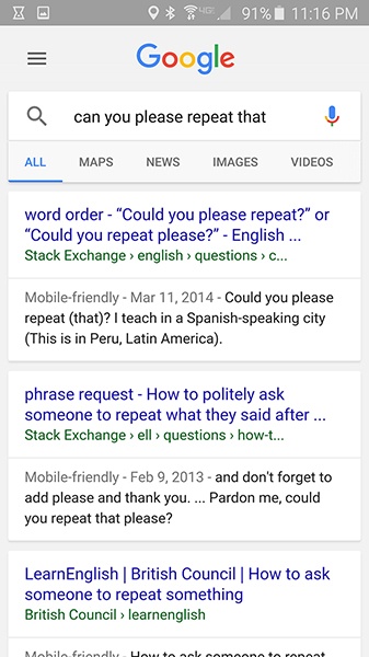 Google not being conversational