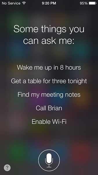 After holding down the home button to activate Siri and then failing, the microphone button appears