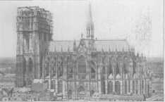 COLOGNE CATHEDRAL (Before the spires were completed, as shown in a photograph taken in 1877)