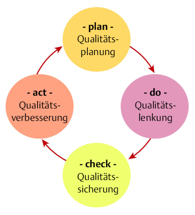 QM-Regelkreis (PDCA-Zyklus).