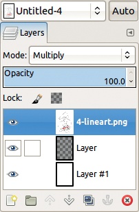 The Layers dialog for