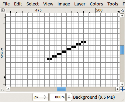 An isometric line