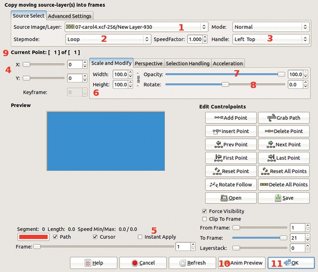 The Move Path dialog