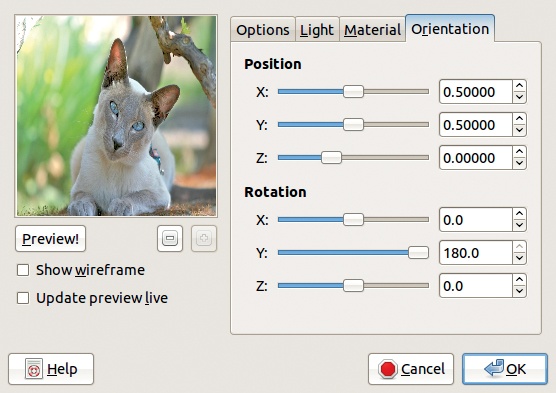 Parameters for the second filter