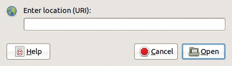 The Open Location dialog