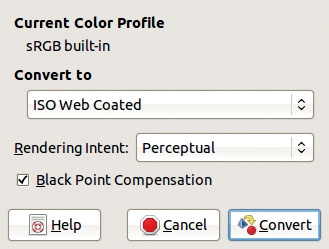 Converting to a color profile