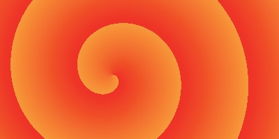 A spiral gradient shape, clockwise