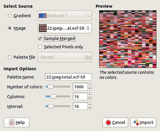 Importing from an RGB image