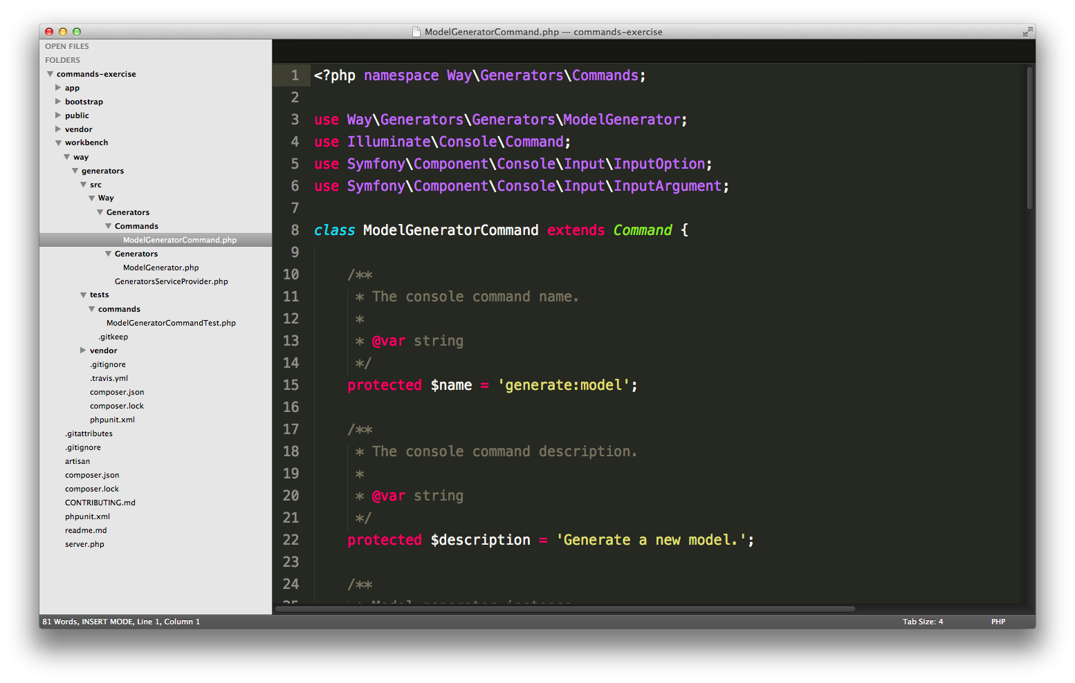 Notice how the directory structure of our tests mirror the production files.