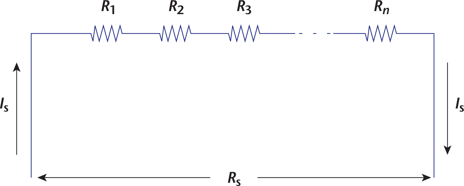 four resistors in series