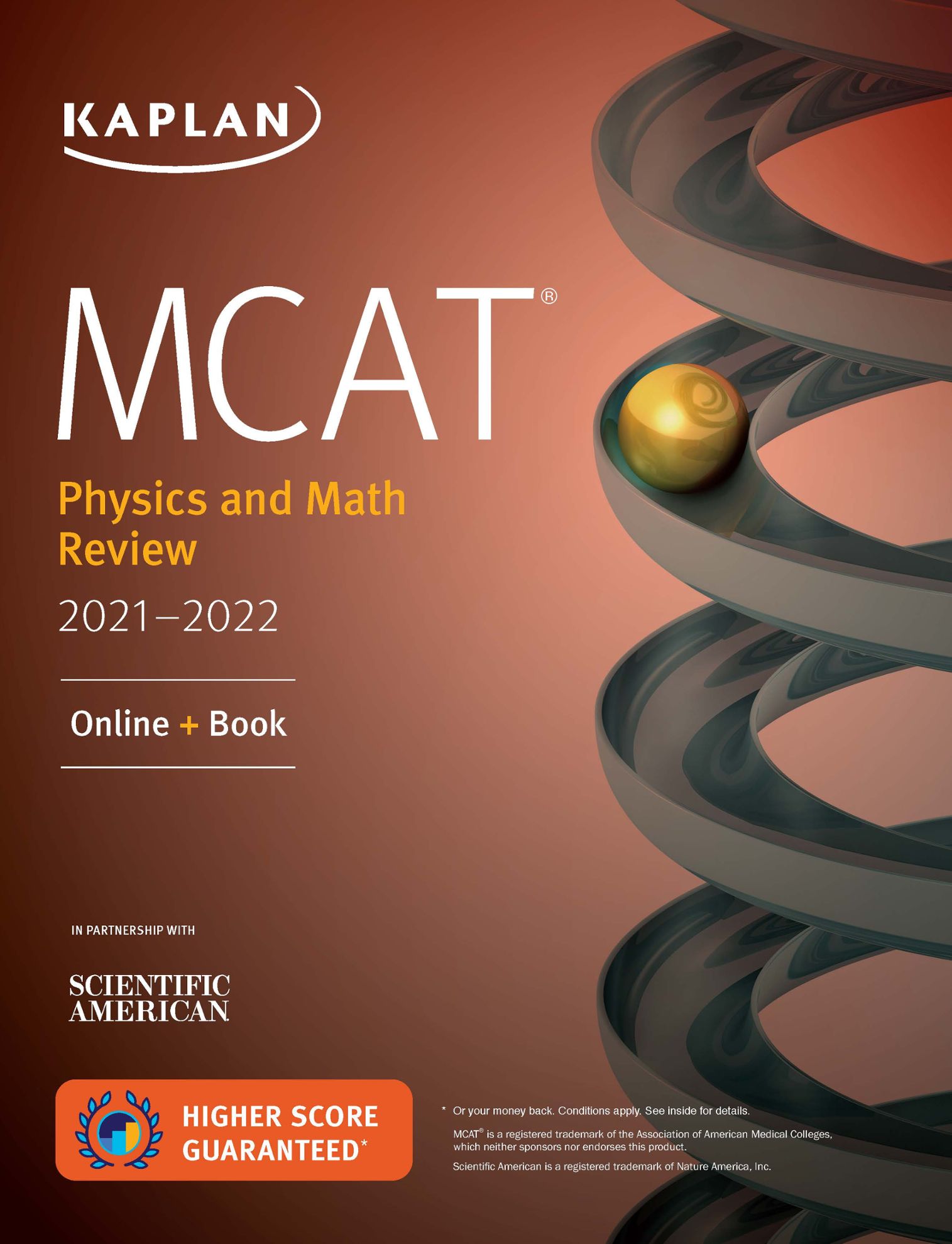 MCAT Physics and Math Review 2021–2022 Cover