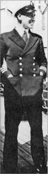 Chief Officer Barnet Mackenzie Copland, O.B.E., was a Scot who had a long career with the Donaldson Line