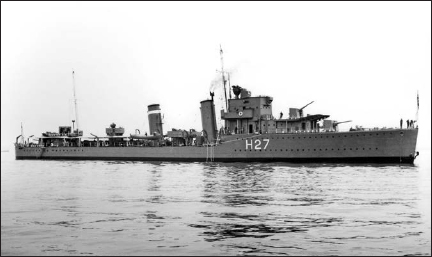 HMS Electra, shown here, was built at Newcastle-upon-Tyne in 1934