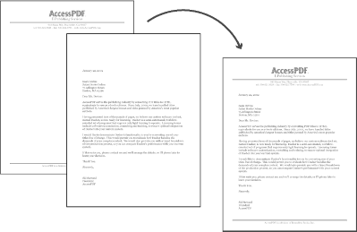 Document creation split into layers